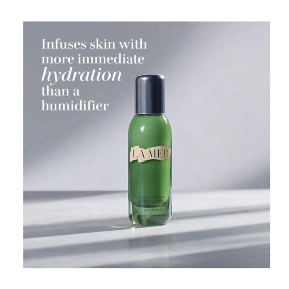 NEW in Box La Mer The Revitalizing Hydrating Serum - .1 fl oz 3 piece Bundle